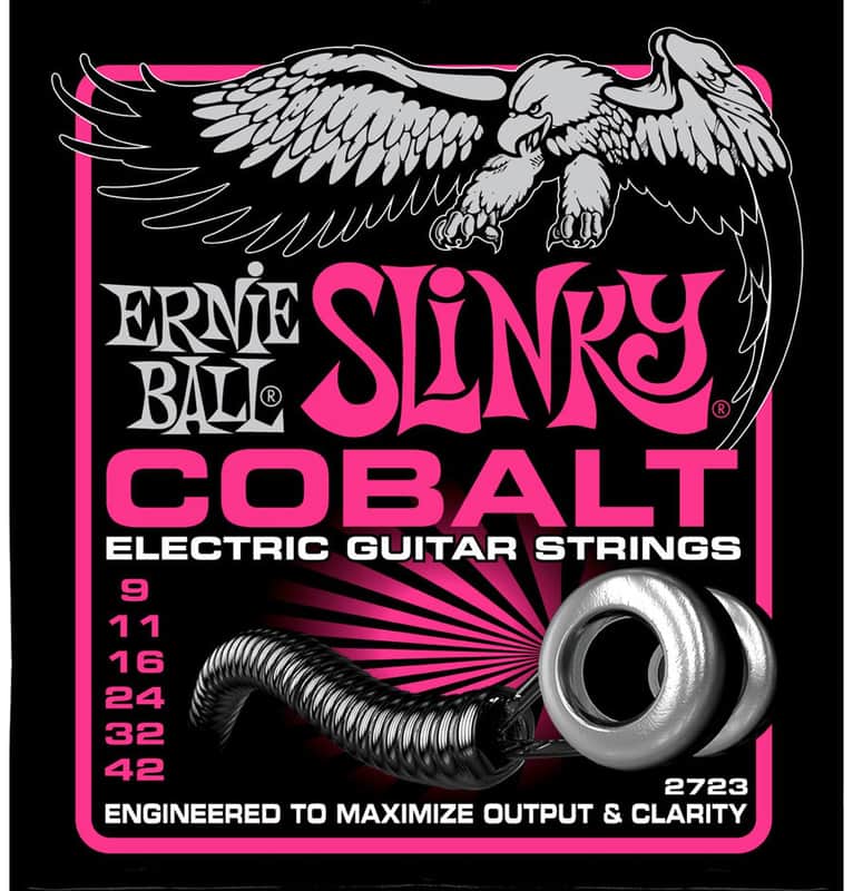 Ernie Ball 2723 Cobalt Super Slinky Electric Guitar Strings - 6 PACK (9-42) image 1