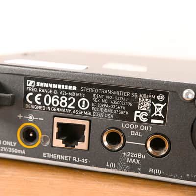 Sennheiser SR 300 IEM G3 Wireless Transmitter 626-668MHz NO POWER SUPPLY CG01ZV2 image 8