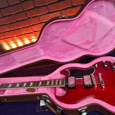 2023 Epiphone "Inspired by Gibson" 1961 Les Paul SG Cherry Electric Guitar w/ Hard Case image 12
