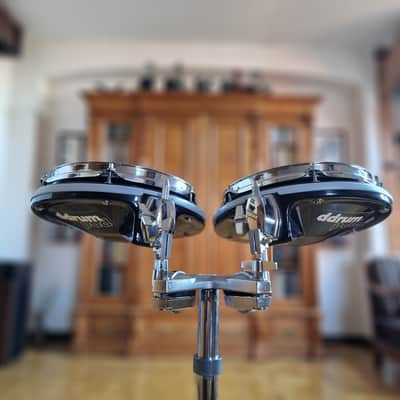 80's 2x Ddrum Pad by Clavia AB, 10 inch, piano black finish vintage image 20