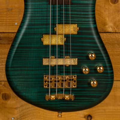 Warwick Custom Shop Streamer LX Petrol Green Transparent Satin - Wenge image 3