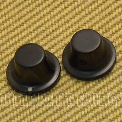 KC204D (2) Espresso Wood Knobs w/ Set Screws Guitar/Bass
