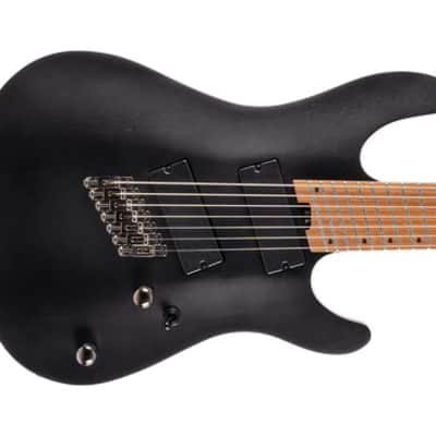 Cort KX307 7-String Multi-Scale Electric guitar- Open Pore Black image 5