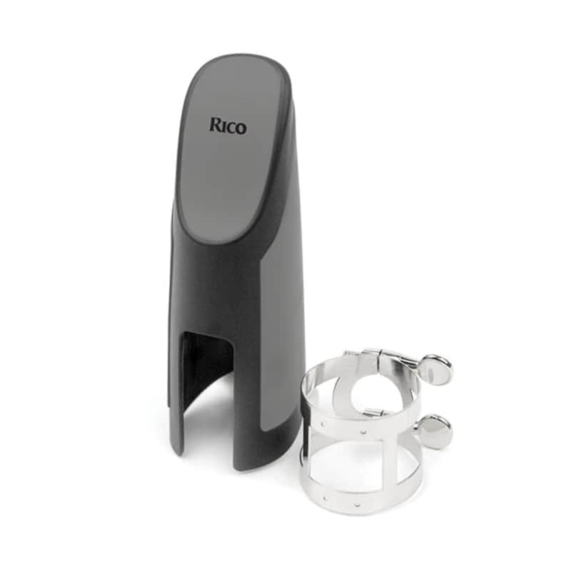 Rico Ligature & Cap, Bass Clarinet, Nickel image 1