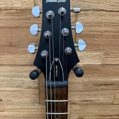 Schecter C-6 Deluxe Diamond Series Guitar -2014 - Satin Black- 6lbs 14oz. image 9