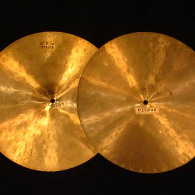 Zildjian 1959-66' K Zildjian Istanbul 14" HiHats Cymbal Intermediate Stamp 789g/907g image 7