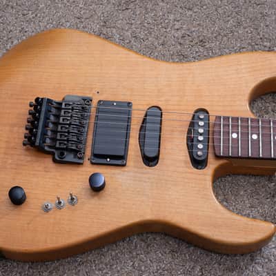 1987 B.C. Rich ST-III Natural Wood USA made w/ Edge trem image 2