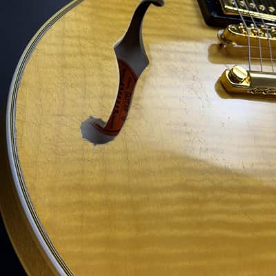 Gibson Custom Limited Edition 1960 ES-355 Reissue Figured Light Aged - Antique Blonde image 8