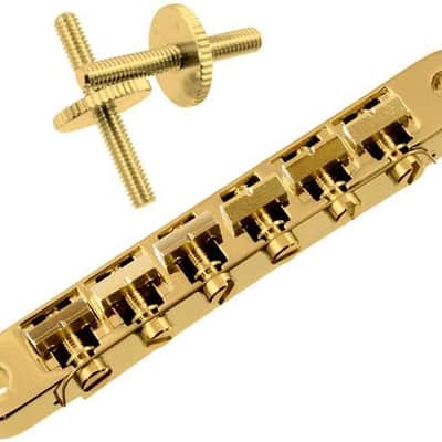 Allparts Advanced Plating Vintage ABR-1 Style Bridge - Gold image 2