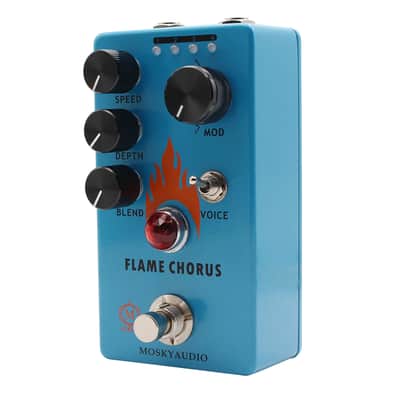 Mosky Flame Chorus Guitar Pedal with Speed/Depth/Blend/Voice Button,price included tax from CN to USA image 3