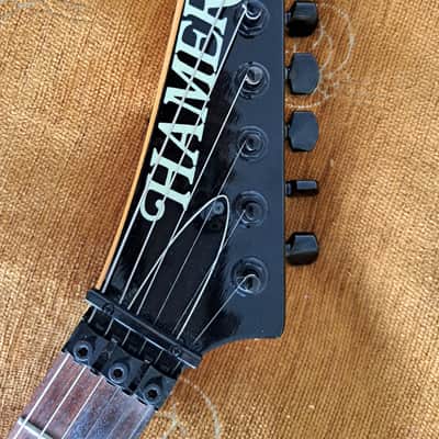 Hamer (USA) Chaparral Sustainiac Reverse Headstock 1989  - Bordeaux Red image 9