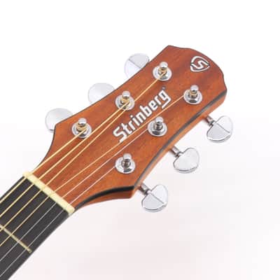 Strinberg SD200C Dreadnought Acoustic-Electric Steel-String Guitar + Gigbag - Natural Satin image 5
