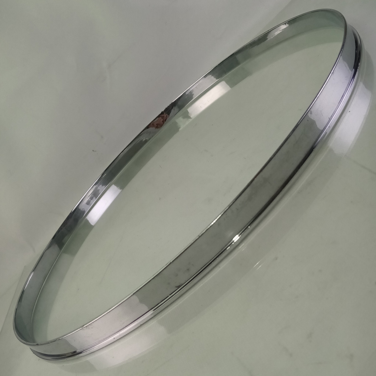 Gretsch 16"Single-Flange Broadkaster Floor Tom Drum Batter Rim/Hoop Chrome-Brass — main photograph