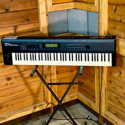 Roland D-70 76-Key Super LA Synthesizer (Upgraded Keyboard) (owned by Canadian Rock n Roll Royalty)- Black