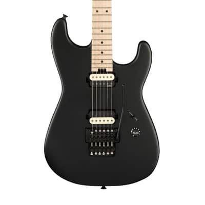 Charvel Jim Root Pro-Mod San Dimas Style 1 HH FR M - Satin Black w/ Maple FB image 1