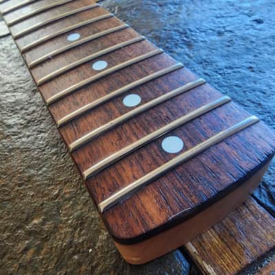 Fender strat neck MIM Deluxe 60th Anniversary 2006 - rosewood/gold image 4