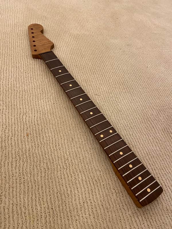 Musikraft Neck - Flame LLC Strat Maple Roasted Custom Build Strat