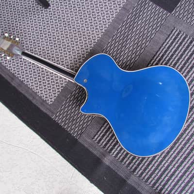 Wandre Davoli Tri Lam 1960's Era Made In Italy Wandre Tr-Lam Cool Wacky Artistic Blue Italian Guitar image 2