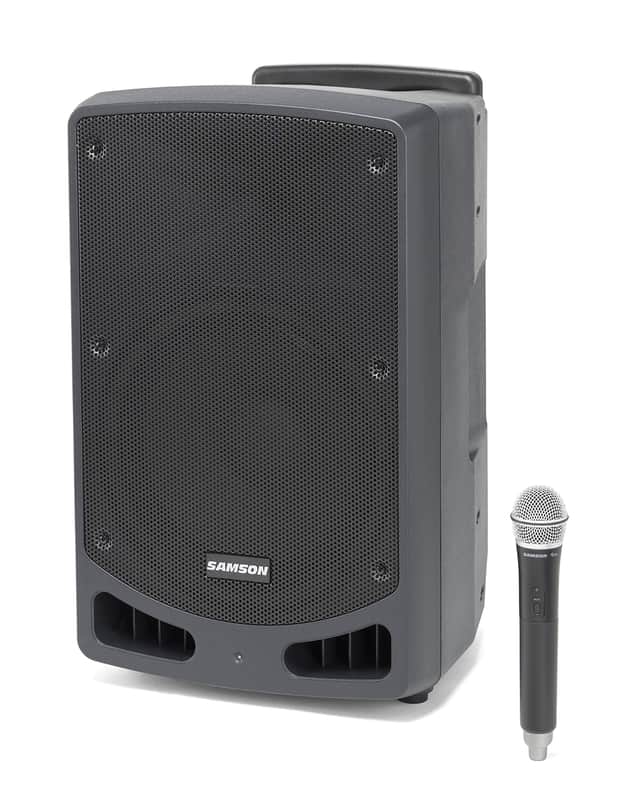 Samson XP312w Rechargeable Portable PA with Handheld Wireless System and Bluetooth, Band K image 1