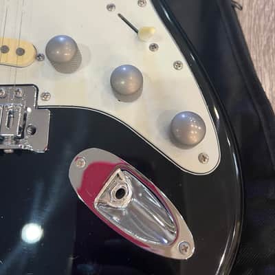 Buzz Feiten Strat-Style Electric Guitar – Black Finish - glossy black finish image 4