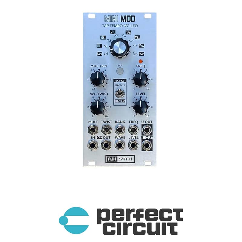 AJH Synth MiniMod Tap Tempo VC-LFO (Silver) image 1