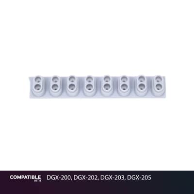 Yamaha 8-Key Low Rubber Contact Strip for DGX-200, DGX-202, DGX-203, DGX-205