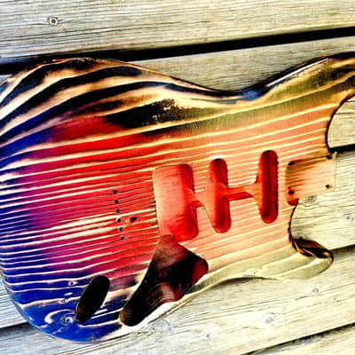 Stratocaster body, barncaster, HSS hardtail image 5