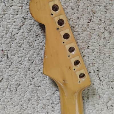 1987 Squier Stratocaster Vintage Japan Neck Original, FujiGen, E7 serial, part for luthier project restoration Nice 1980s 80s image 3