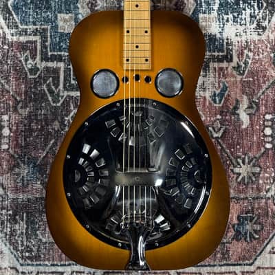 1991 Dobro Original Hound Dog Vintage Sunburst Gibson Made In USA Square Neck Resonator Acoustic Electric Guitar W/ Hardshell Case! image 7