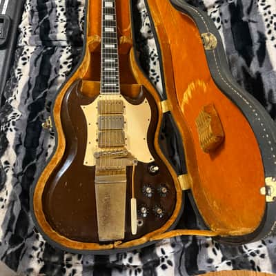 Gibson SG Custom "Large Guard" with Maestro Vibrola 1966 - 1971 - Walnut imagen 1