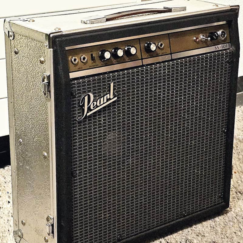 Pearl SS-101 100W Solid State Guitar Combo Amp 1970s w/ Original Aluminum Case image 1