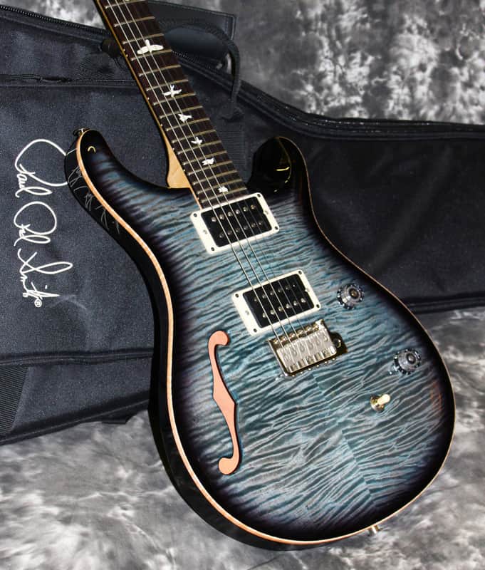 2023 PRS - CE24 Bolt-On Semi-Hollow - Faded Blue Smokeburst image 1