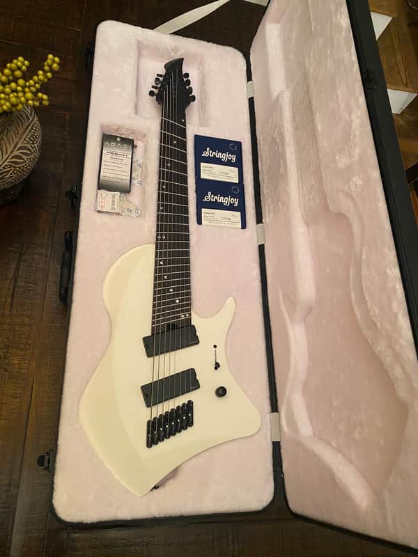 Abasi Concepts Larada 8 string Legion guitar Osteon White | Reverb