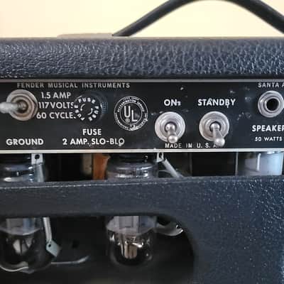 Fender Bassman "Drip Edge" 2-Channel 50-Watt Guitar Amp Head 1968 - 1969 - Silverface image 2