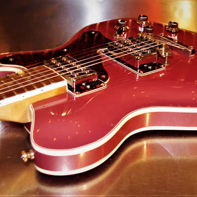 Mosrite Bluesbender 500 1972 Burgundy Mist Metallic. Rejuvenated. Rare. One of a kind. TV Jones pup image 11