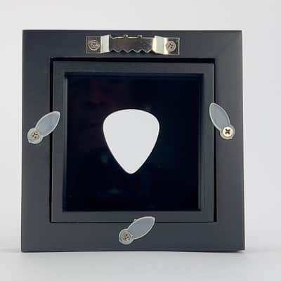 3" x 3" Double Sided Guitar Pick Display, BLACK #351 Shape Bild 13