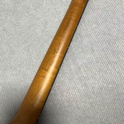 Large headstock 24 inch 21 frets Roasted Maple guitar neck 24inch hole 10mm Satin for JAGUAR body Rosewood fingerboard image 5