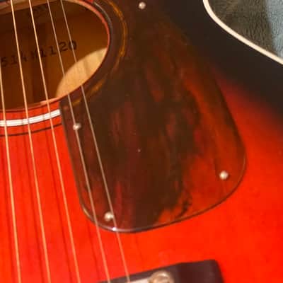 Regal T-12 USA Made 1950's / 1960's  Vintage acoustic Clean!  Red Rubine Sunburst image 16
