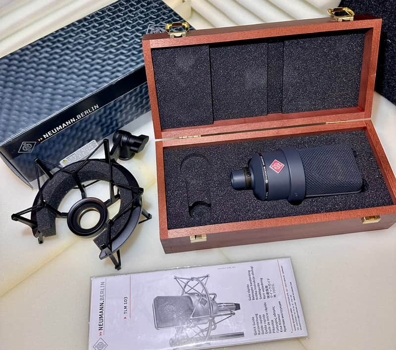 Neumann TLM 103 with EA1 Shockmount - Matte Black image 1