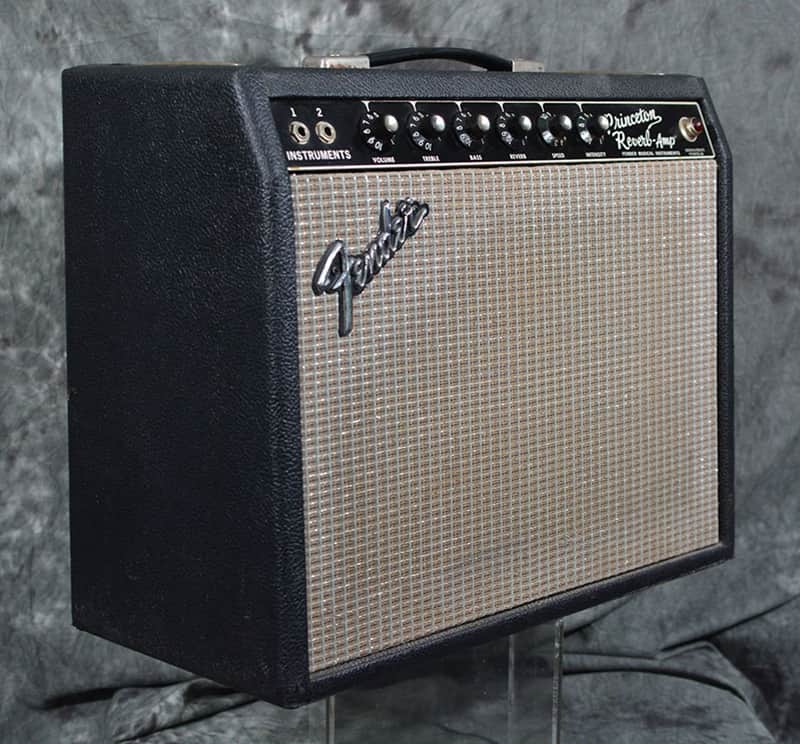 Fender Princeton Reverb Combo Vintage 1967 Blackface Freshly Serviced w FAST Same Day Shipping image 1