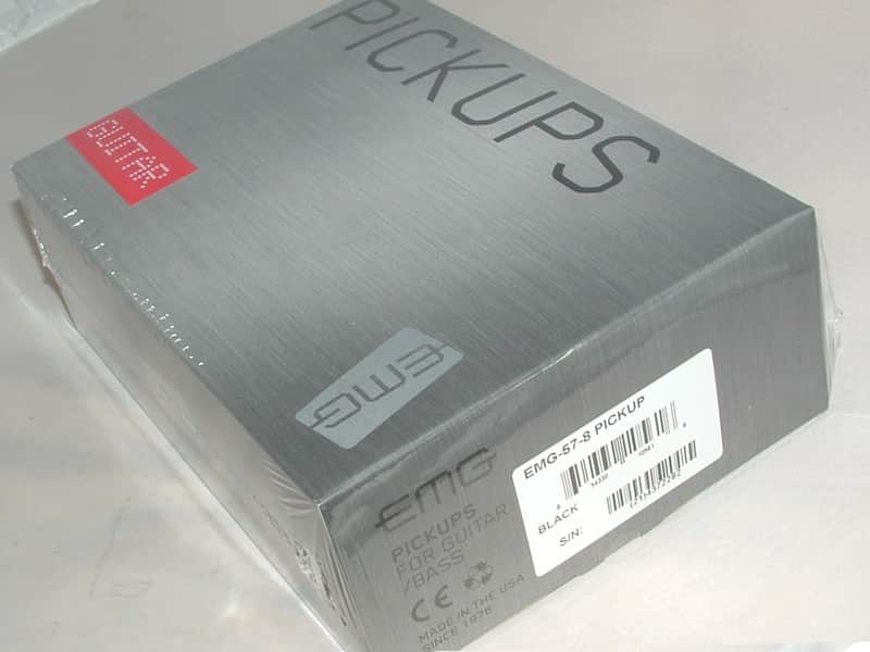 EMG 57-8 Active Soapbar mount 8 String Pickup (Black)  New with Warranty image 1