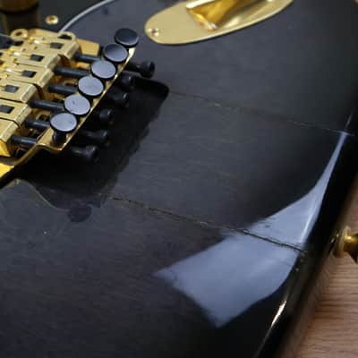 1980's Fender Japan STR-75 HSH Superstrat (Black/Grey Burst) image 5