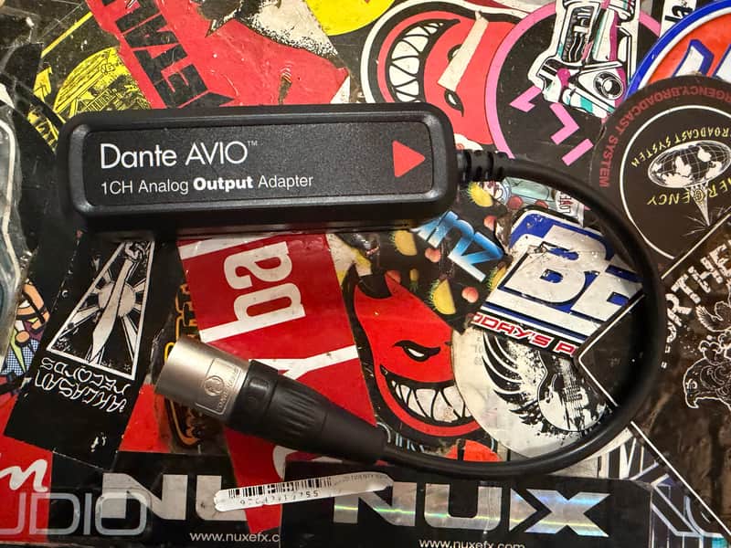 AUDINATE Dante AVIO 1-Channel Audio Output Adapter 2016 - Present - Black image 1