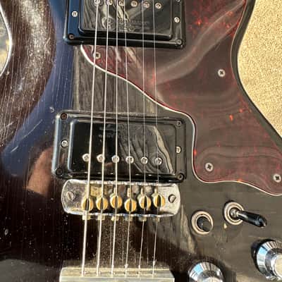 Mosrite Blues Bender 1971-1973 - Black/Burgandy image 11