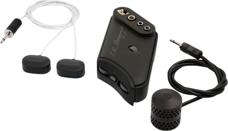 LR Baggs HiFi Duet Acoustic Guitar Pickup/Preamp System, Black image 1