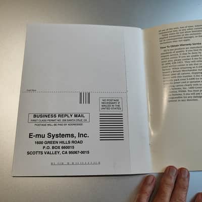 E-MU Systems E-6400 Owners Manual 1997 image 3