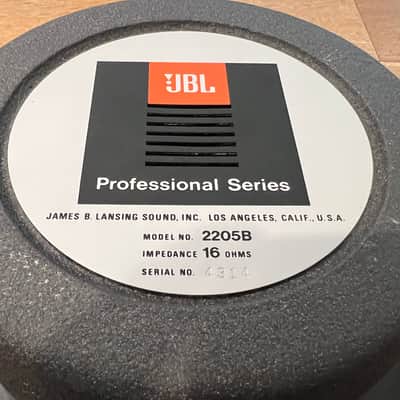 JBL 2205B 16Ω one pair speaker 15” woofers in original box. image 9
