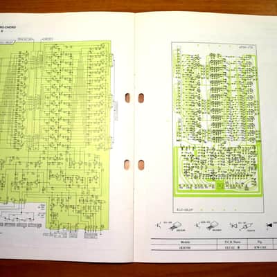 Kawai E-500 Service manual Circuit diagrams Technical repair guide Bild 5