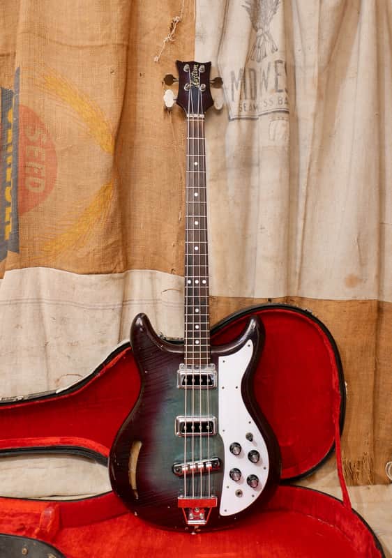 Kustom K-200 Bass Guitar 1969 - Wineburst image 1