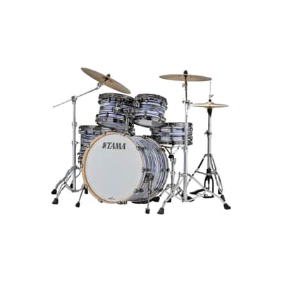 Tama WBR52LBNS-BWO Starclassic Walnut/Birch Blue and White Oyster - Drum Shell Set image 2